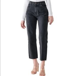 DL1961 Marianna Hewitt Jerry High Rise Vintage Straight black jeans sz 30